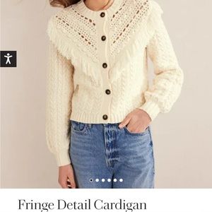 Boden Women’s Fringed Cardigan Sezane
